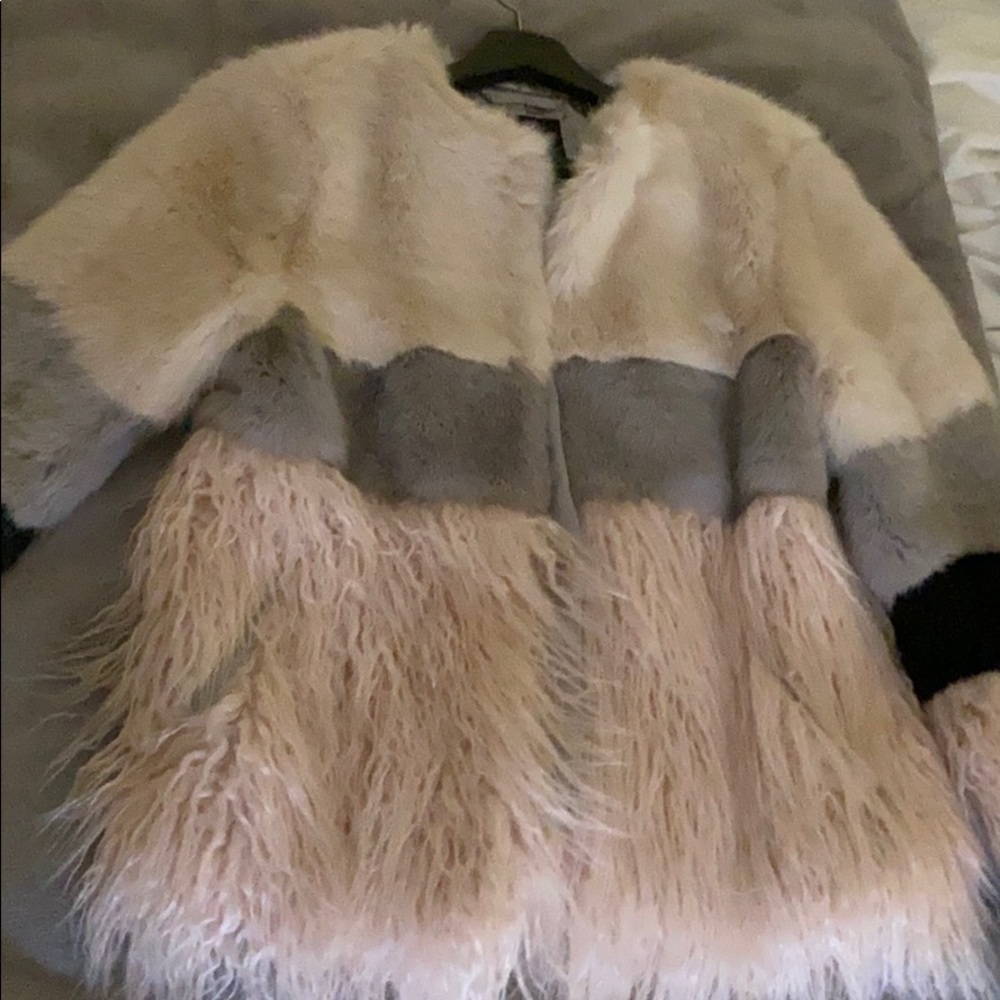 Faux fur coat